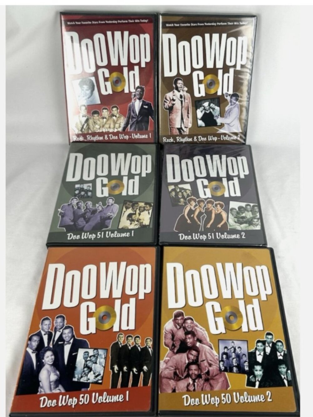 Time Life Doo Wop Gold DVD Lot Of 6 Rock Rhythm 3 Sealed 50 & 51 Volume 1 & 2